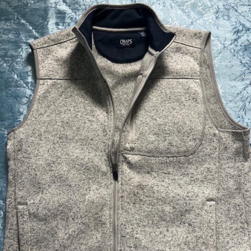 Chaps grey vest size L